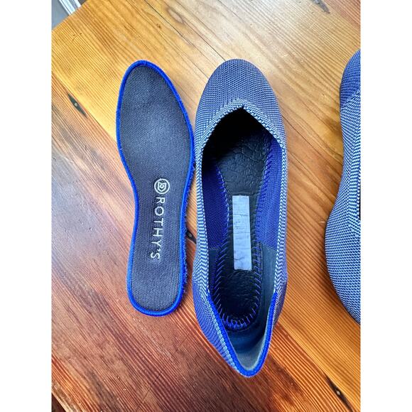 Rothy’s Women's 8 “The Flat” Birdseye in Blue Cobalt Round Toe - Picture 5 of 9